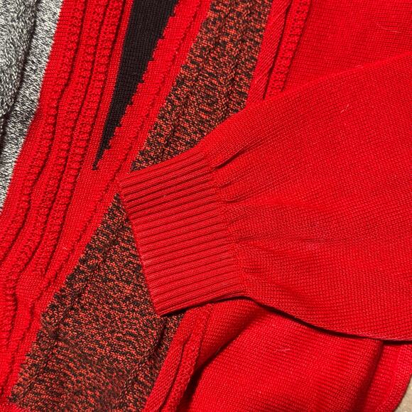 1990s St. Croix Red Knit Sweater - Picture 4 of 5